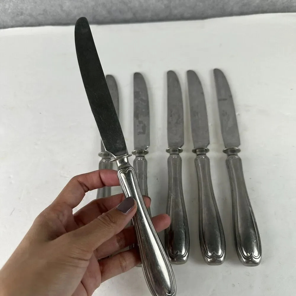 Set Of 6- Mikasa Korea Stainless Flatware‎ DINNER Butter KNIVES
